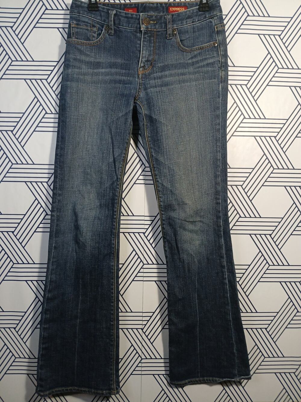Express Mia Bootcut Jeans | Y2K Low Rise Bootleg Denim 2000s Indie Sleaze